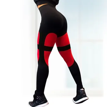 

Women's Summer Slim Stitching Color Seamless Yoga Pants Stretch Fitness Trousers