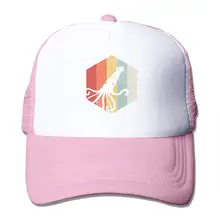 Унисекс Кепка-Дальнобойщик Ретро Кракен кальмар Мужская Женская Регулируемая сетчатая Кепка последняя Кепка-Дальнобойщик