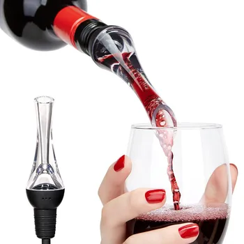

Acrylic Aerating Pourer Decanter Wine Aerator Spout Pourer New Portable Wine Aerator Pourer Wine Accessories Olecranon Bottle