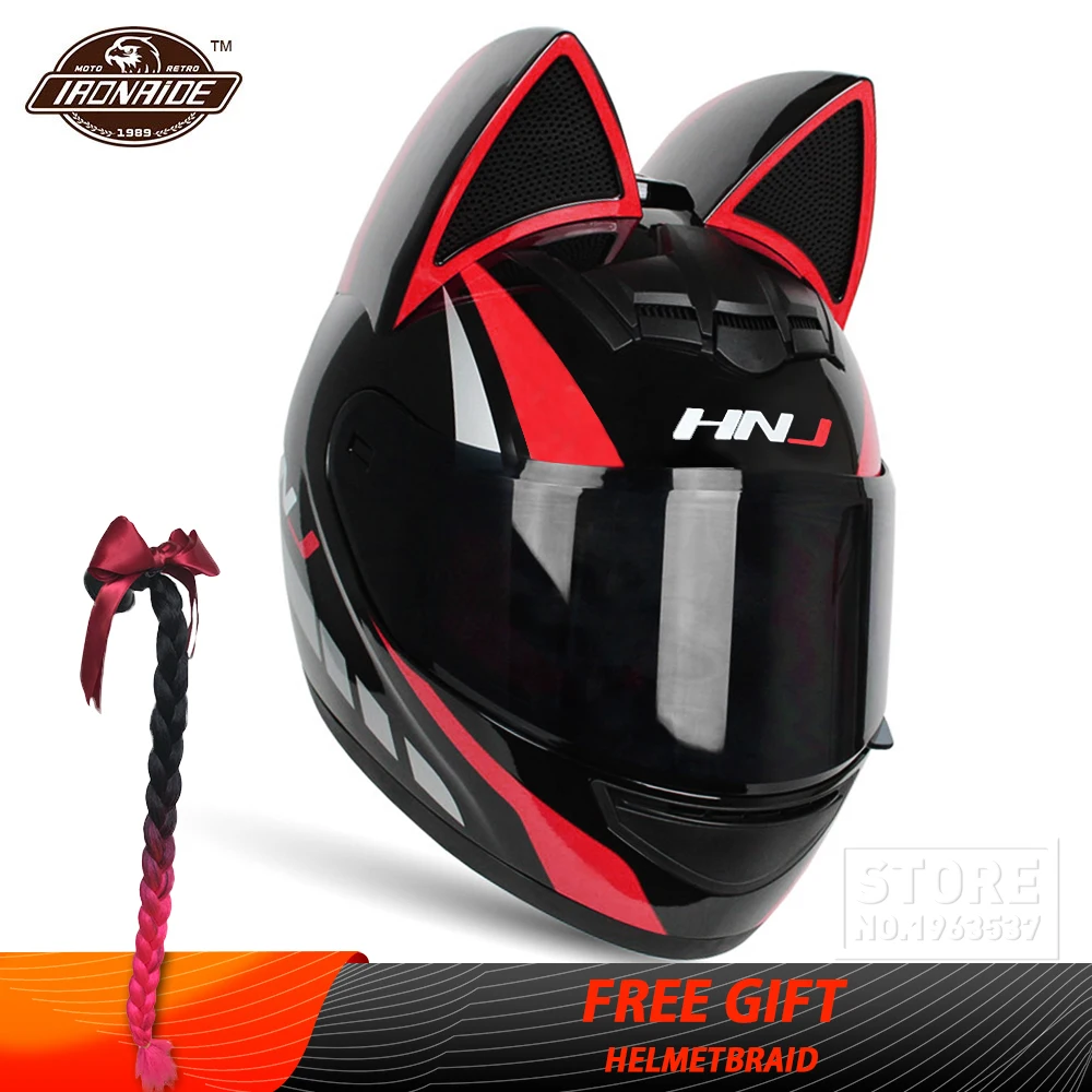 HNJ Motorcycle Helmet Full Face Motocross Casco Moto Double Visor Moto Helmet Motorbike Capacete For Men Women