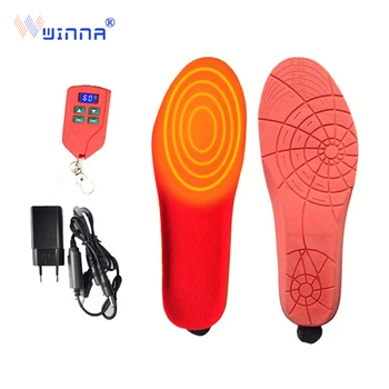 

Winter Outdoor Ski Heated Insoles Men and Women Remote Control Radio Heating Sole 2000mAh Battery Sneaker Insoles