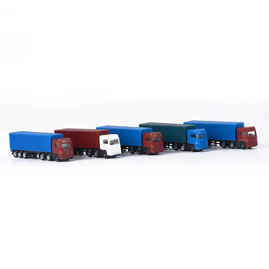 5pcs Painted Model Cars Truck Building Train Layout Scale N Z (1 to 200)