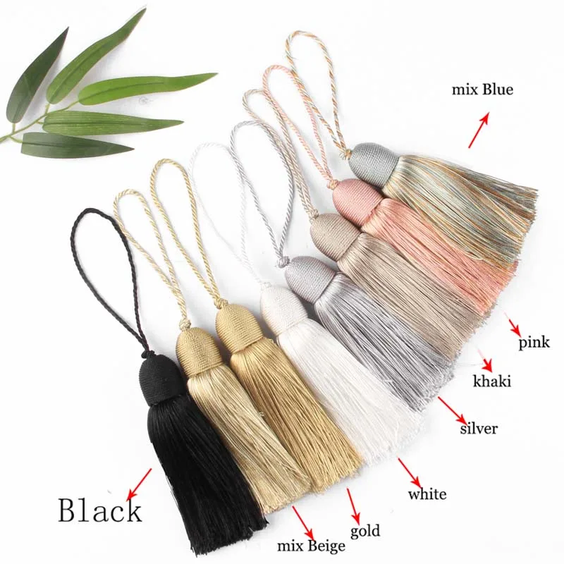 1PC Fringe Trim 28cm Handgemachte Quasten Schlüssel Zubehör für Schmuck DIY Tasche Ohrringe Machen Zu Hause Wohnzimmer Dekorative – Detail 1