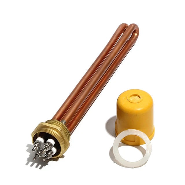 1 Inch/DN25 Double U Immersion Water Heater Part 220V 3KW/6KW/9KW/12KW  Copper Tube and Thread Electric Heating Element - AliExpress