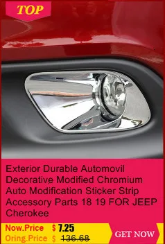 Интерьер Excent Авто хром Automovil декоративные автомобильные яркие блестки автомобиля Стайлинг Аксессуары 18 19 для JEEP Cherokee