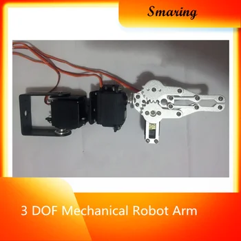

3 DOF Mechanical Robot Arm With Claw/Paw Clamp Mechanical Hand Robot Teaching Platform Model DIY Robotics Model