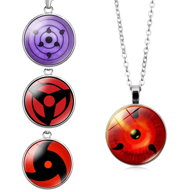 Nouveau Anime Naruto Sharingan Collier Pour Hommes Chaîne Bijoux  Accessoires Uchiha Itachi Cosplay Pendentif Enfants Jouets Cartoon Garçons  Cadeau Cadeau Pour Enfant