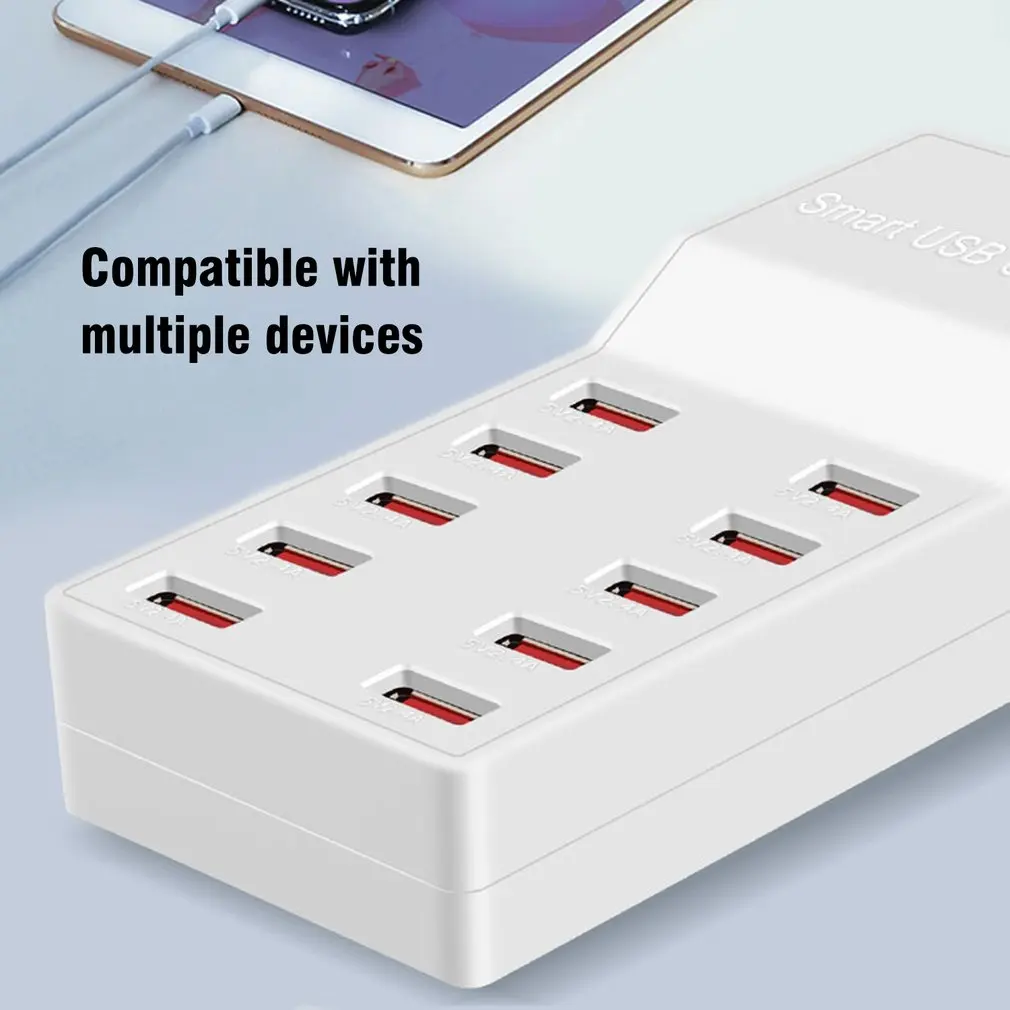 T8 мульти быстрое зарядное устройство USB зарядка несколько 10 USB телефон зарядная станция Универсальный usb-хаб Смарт зарядное устройство