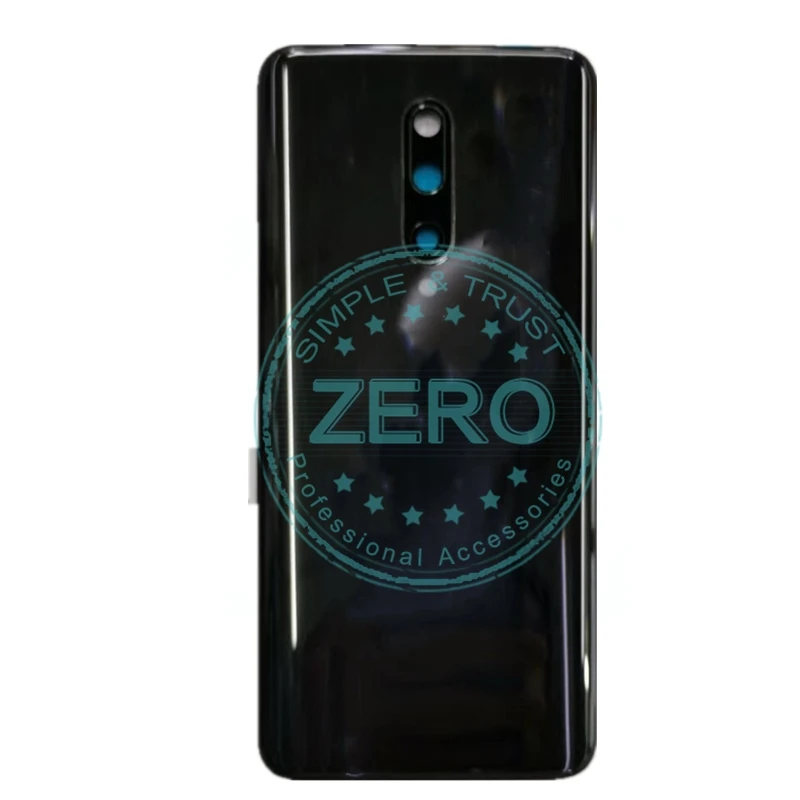 Оригинальная задняя крышка для OnePlus 7Pro+ стеклянный объектив для камеры для OnePlus 7 Pro Pro7 задний корпус сменный запчасти - Цвет: Black