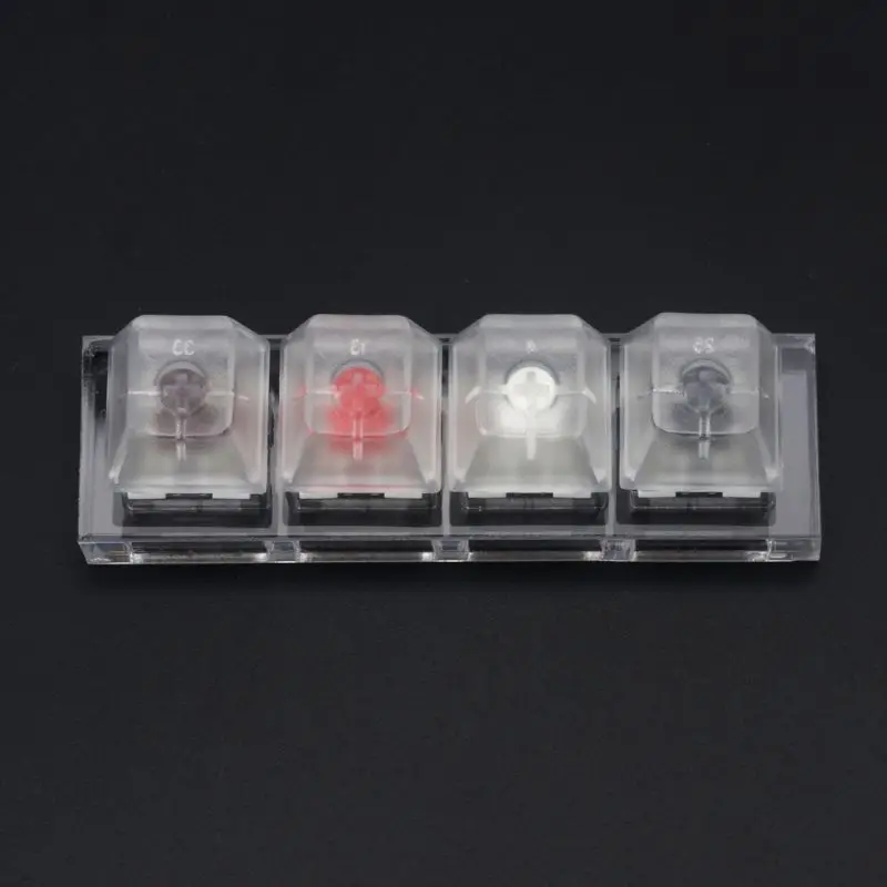 

Kailh Box Switch Acrylic Mechanical Keyboards Switch 4 Translucent Clear Sampler Tester Kit Toys Stress Relief Gifts