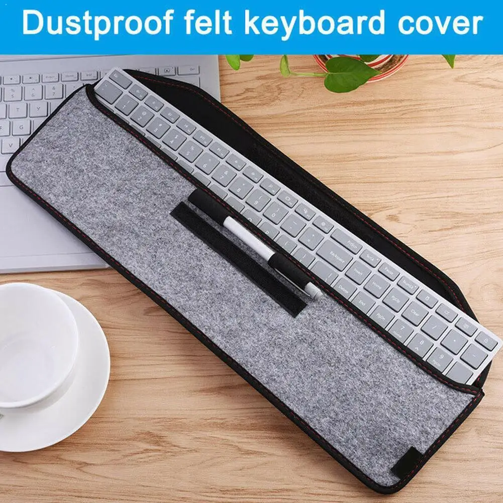 

Soft Felt Keyboard Carrying Case Bag Waterproof Felt For Apple Case Surface Microsoft Protection Sleeve Keyboard Mesh I2L4