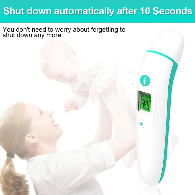 Baby Thermometer- Ear and Forehead Thermometer- Infrared Digital Thermometer, Body Temperature Reading Device with Fever