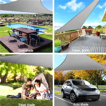 

UV Shade Sail Camping Cloth Durable Waterproof Moisture Proof Canopy Practical Awning Outdoors Travel Camp