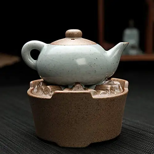 

PHILOGOD Incense Holders Ceramic Teapot Styling Sticks Burner Censer (blue)