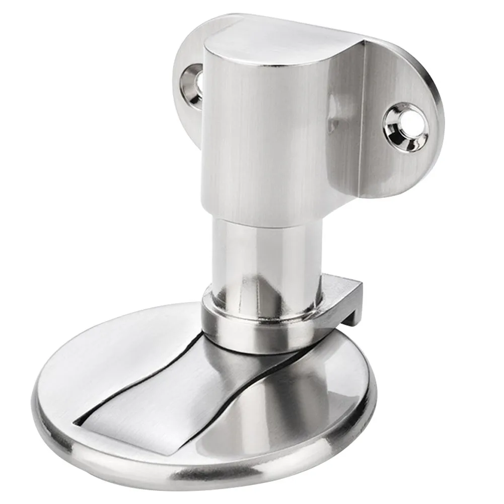 

Adhesive Floor Stainless Steel Anti Collision Knob Mute Adjustable Door Stop Shockproof Buffer Security Inner Strong Magnetic