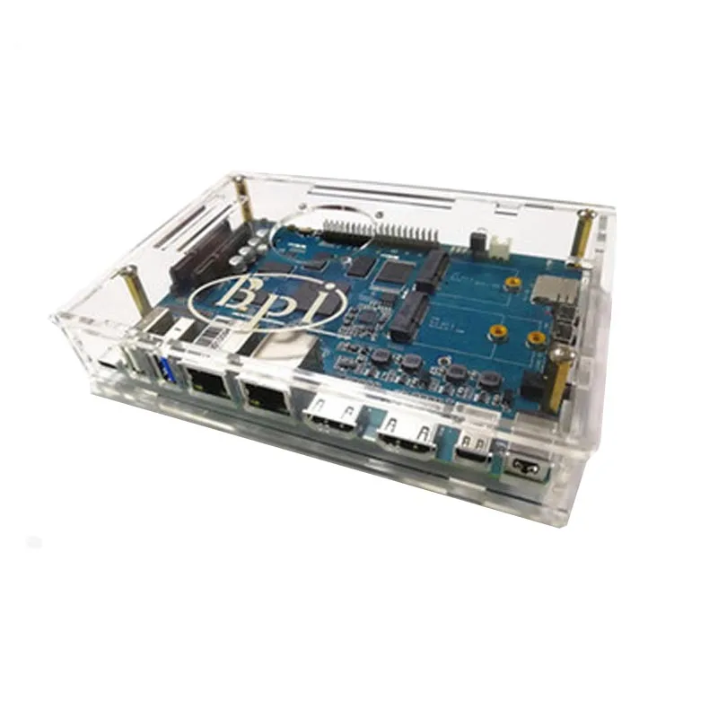 Banana Pi W2 BPI-W2+ акриловый чехол+ 12 В 2A DC мощность для Banana Pi W2 умный маршрутизатор NAS RTD1296 чип дизайн для Игрового Центра