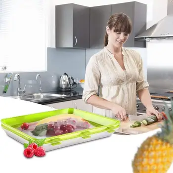 

1pcs Food Tray Healthy Food Preservation Tray Storage Container Set Kitchen Tools Serving Platter Storage Tray Food Tray