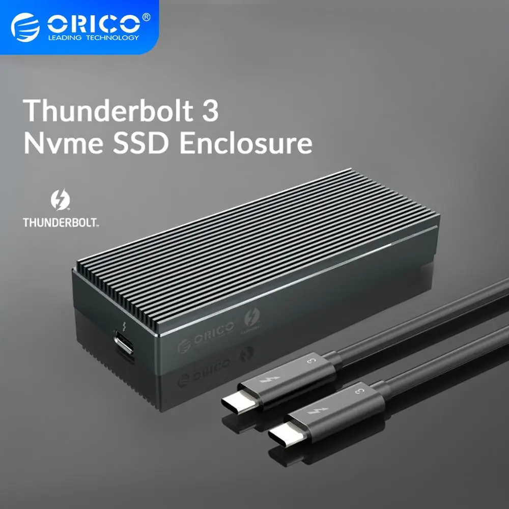Корпус для SSD накопителя ORICO Thunderbolt 3 NVME M.2 USB C 40 Гбит/с|Корпус жесткого диска| |