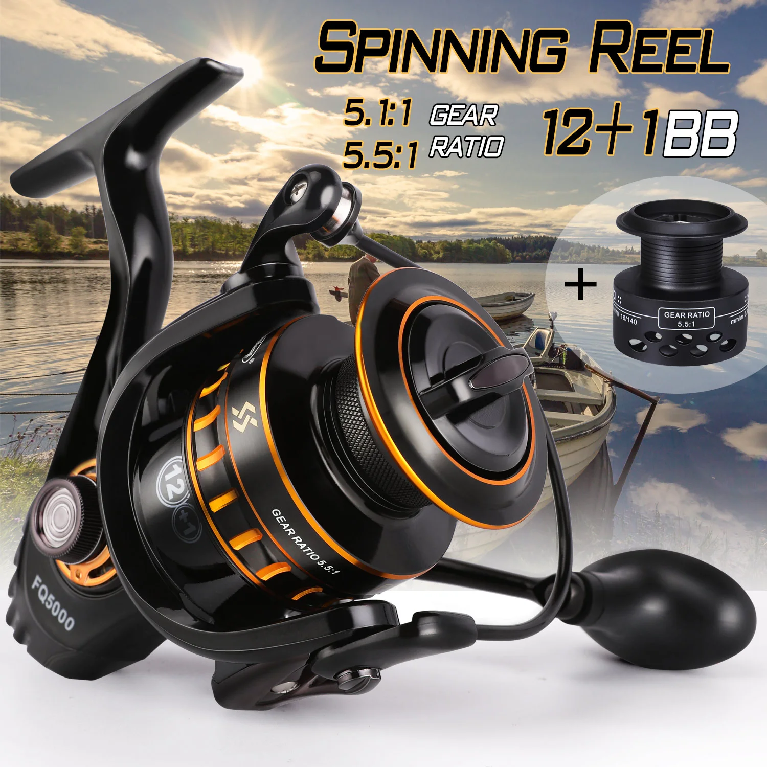 Shimano 95 Stella 3000 Spinning Fishing Reel Gear Ratio 5.1.1 - La