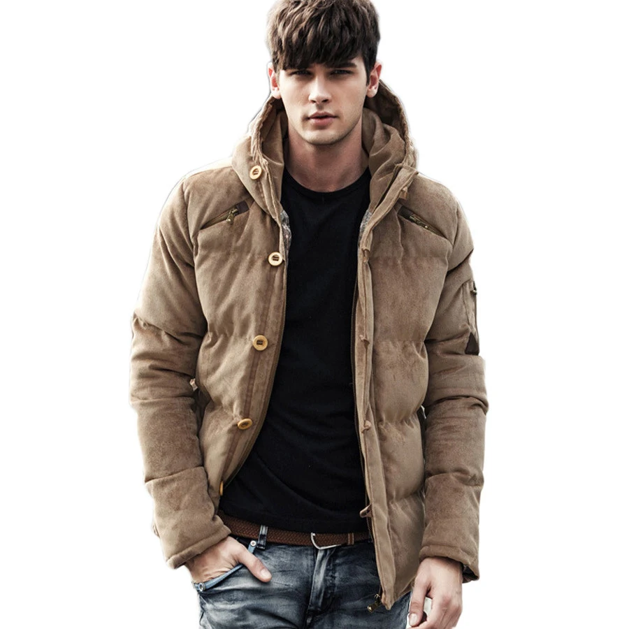 URBANFIND новый для мужчин зимняя куртка пальто мода Качественный хлопок мягкий ветрозащитный толстые теплые мягкие костюмы с ш