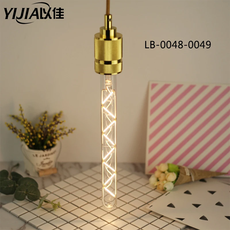 YIJIA T28X300, винтажный светильник Эдисона, Светодиодная лампа E27 3 Вт/6 Вт AC85-265V/220 В, креативный энергосберегающий светильник для дома, спальни, гостиной