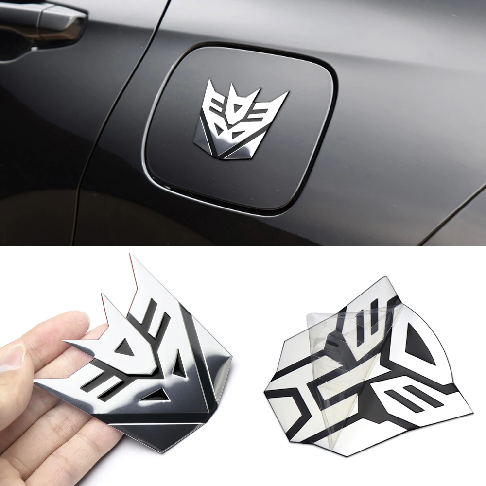 Car Styling 3d Aluminum Metal Autobots Logo Transformers Car Emblem