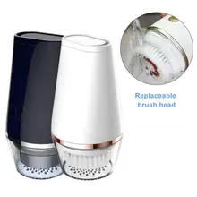 1 шт. Мужская Очищающая щетка электрическая вращающаяся щетка для очищения лица USB Глубокая чистка пор инструмент для ухода за кожей красота кожа черная голова p