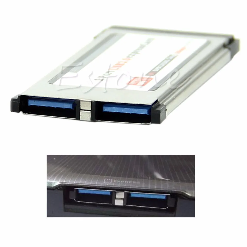 2 порта USB 3,0 Express Card, ExpressCard 34 мм/54 мм скрытый адаптер для ноутбука