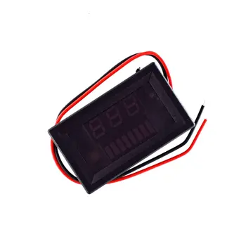 

Digital Voltmeter DC 12V-60V Digital Voltmeter Voltage Panel Meter Red/Blue/Green For 6V 12V Electromobile Motorcycle Car
