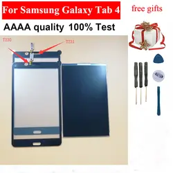 100% Тесты черный/белый цвет для samsung Galaxy Tab 4 SM-T230 T230 SM-T231 T231 спереди Сенсорный экран планшета Панель Стекло Сенсор