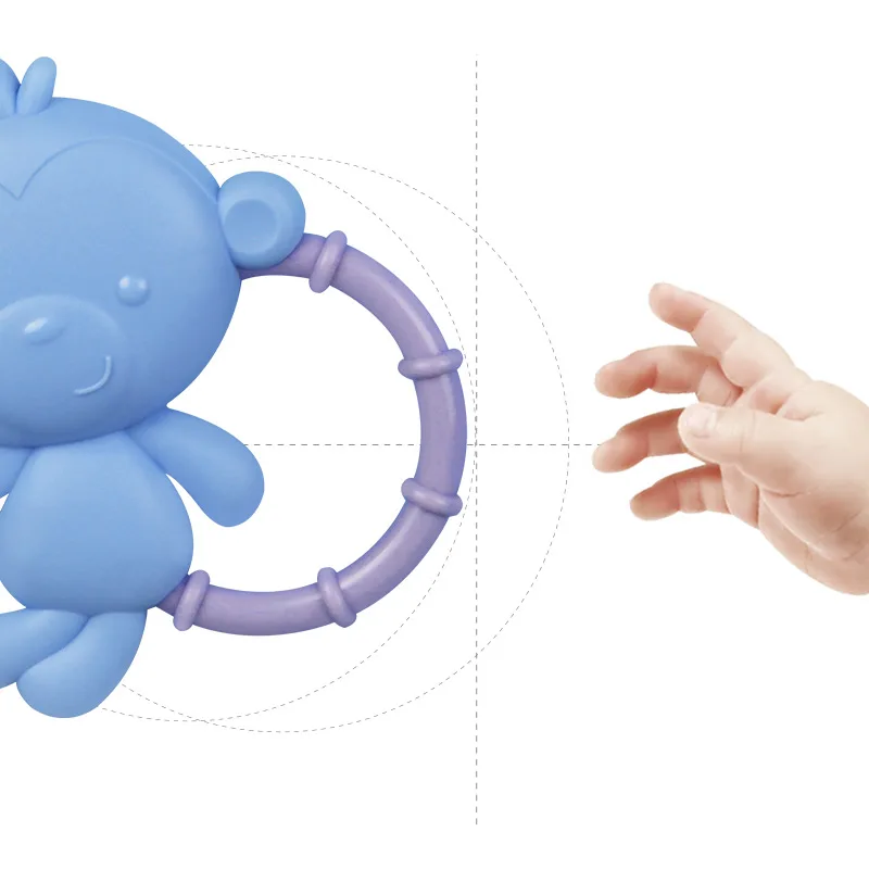 Babytry 8 шт./компл. мягкие музыкальные ручные колокольчики Прорезыватели Обучающие