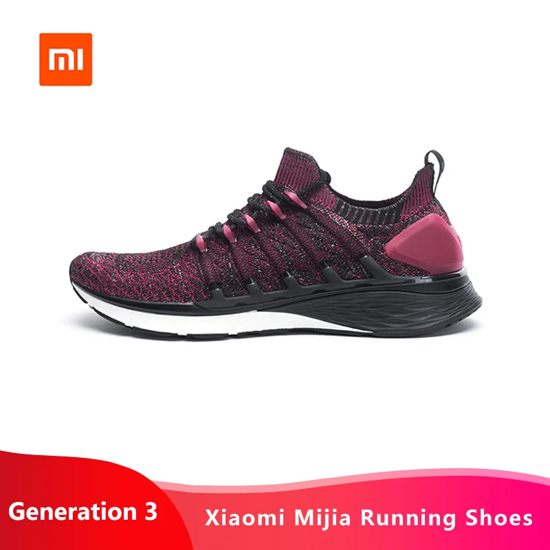 

Original Xiaomi Mijia Sneakers 3 Men Sports Running Shoes Uni-moulding 3D Fishbone Lock System Knitting Upper Insole Comforta
