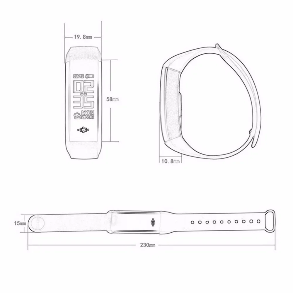 Умный Браслет, пульсометр, спортивный трекер, Bluetooth 4,0, умный Браслет Inteligente для Android IOS