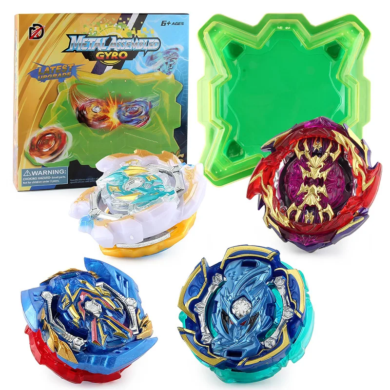

Hot Sales Burst Spinner Athletic Gyro Plate Double Battle B- 156 B- 157 Handle Transmitter Set