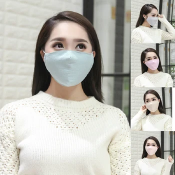 

Cotton Linen Mouth Face Mask Spring Summer Unisex Thin 3D Face Mask Windproof Washable Masks Resuable Mask Blue Pink Mouth Masks