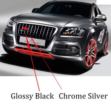 S3 S4 S5 S6 S7 S8 RS3 RS4 RS5 RS6 RS7 RS8 RSQ3 RSQ5 RSQ7 Honeycomb Grille Emblema Estilo Do Carro Logotipo Adesivos Para Audi TTRS Crachá