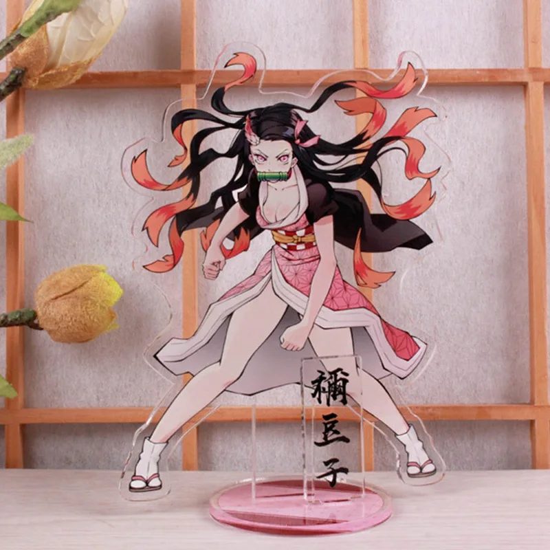 Аниме Demon Slayer: Kimetsu NoYaiba аксессуары KamadoTanjirou Nezuko Zenitsu Giyuu реквизит лицензирование акриловая стоячая Модель Декор