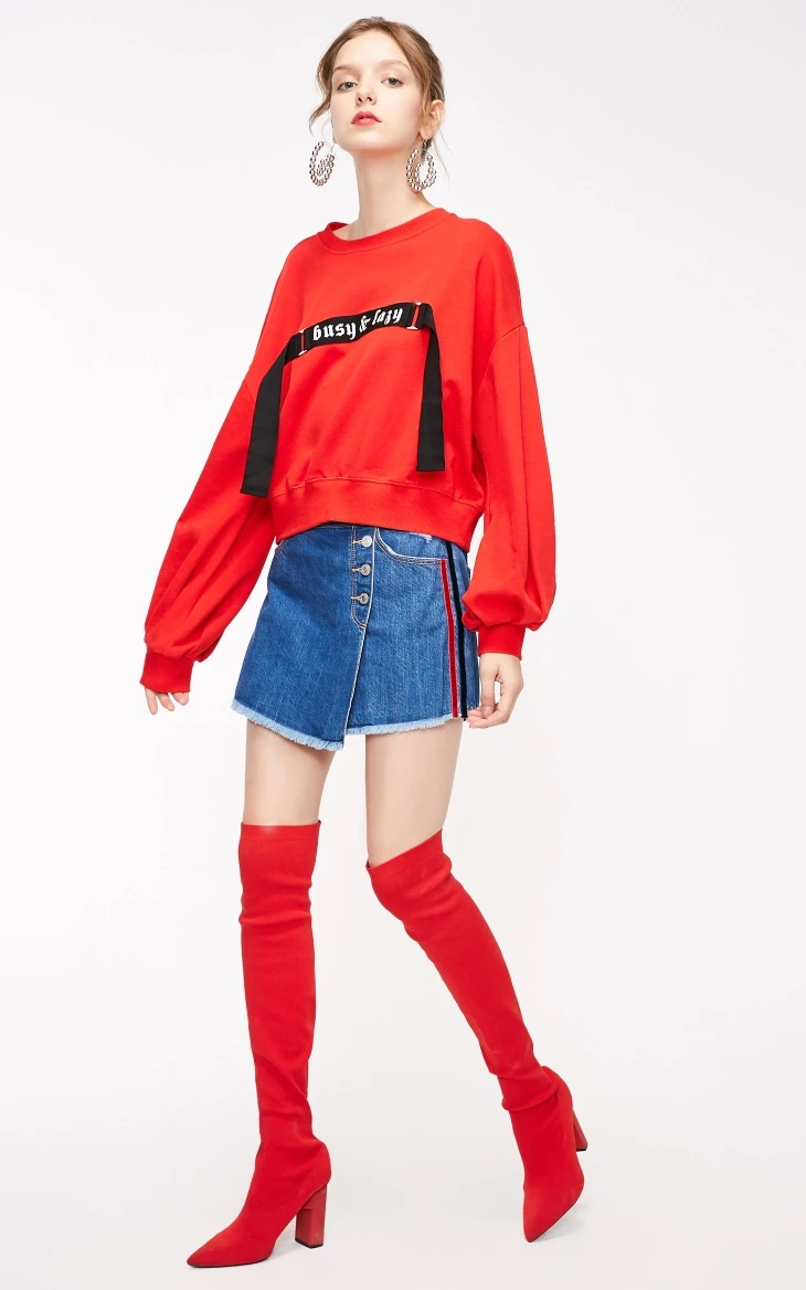 Vero Moda Женская толстовка с круглым вырезом и декоративными косами | 319133506