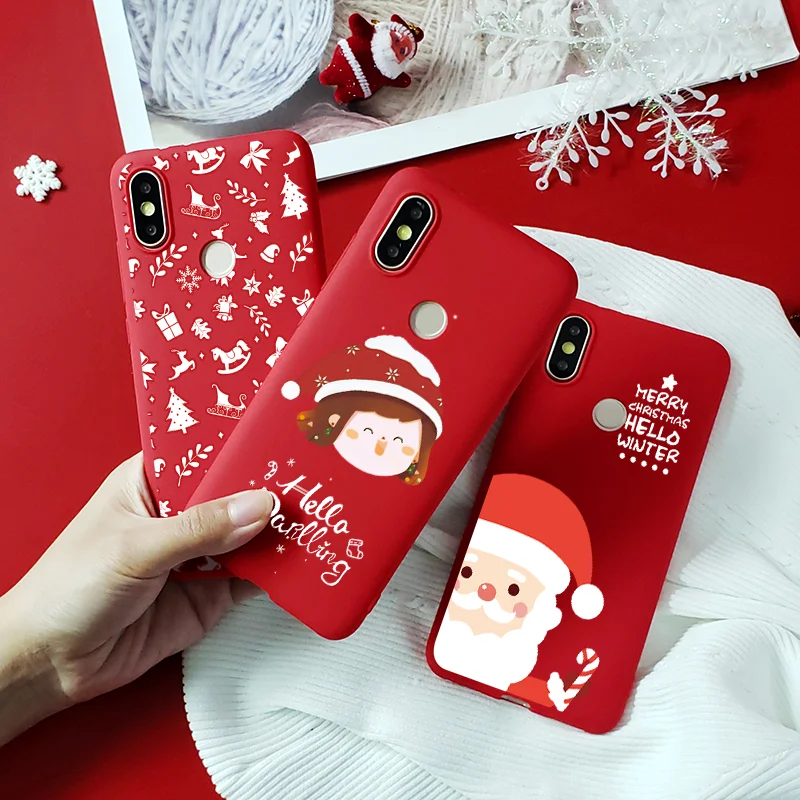 

Christmas Cartoon Case For Xiaomi Mi 9T Pro 9 SE A1 A2 5X 6X A2 8 Lite CC9e Redmi 7A S2 K20 Note 7 6 5 Pro 5A 4X TPU Matte Cover