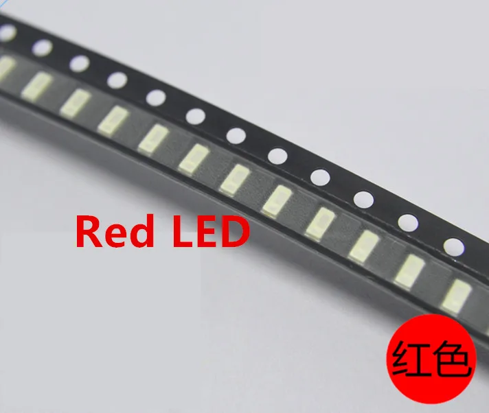 100 шт. SMD 0402 0603 0805 2835 3528 1206 5050 5730 3014 4014 диоды красный светодиод супер яркий 3 в