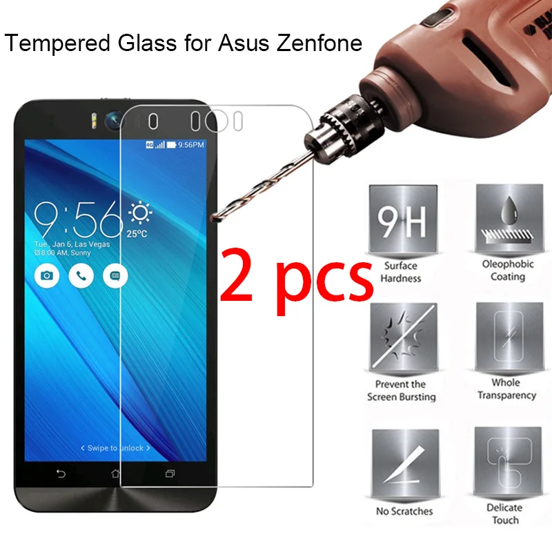

2pcs 9H Hard Screen Protector Protective Glass for Asus Zenfone ZB500KL ZA550KLHD Toughed Tempered Glass on Asus Zenfone A500KL