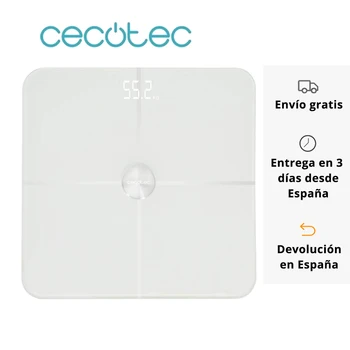 

Cecotec Báscula Digital de Baño Surface Precisión 9600 Smart Healthy