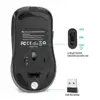 Rii-souris optique Mobile sans fil 2.4G, Rechargeable, 5 boutons, avec récepteur Nano USB, 3 niveaux DPI réglables pour PC ► Photo 2/6