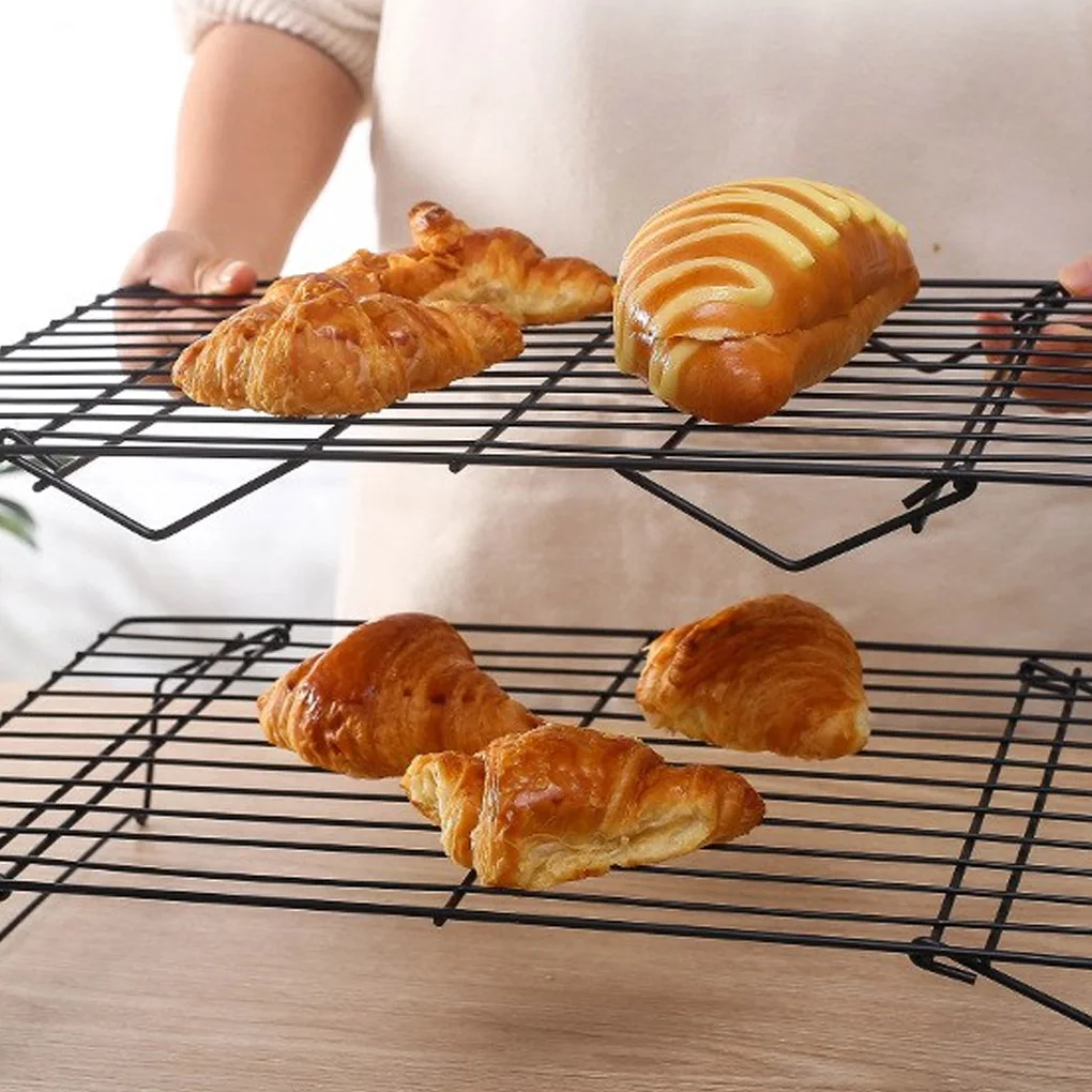 3 Tier Baking Cooling Rack Stackable Non-Stick Cookie Stand Carbon Steel Cake Biscuit Bakeware Kitchen Food Storage Tool | Дом и сад