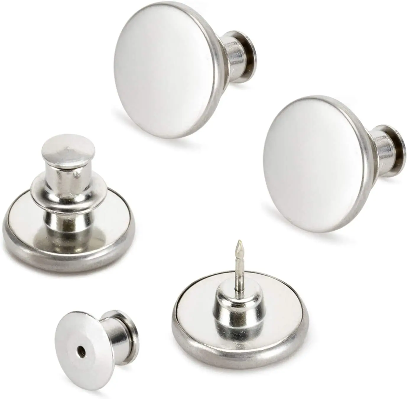 Botones de Jean de repuesto, sin necesidad de coser, botón instantáneo, 17mm, desmontable, 1 Uds.