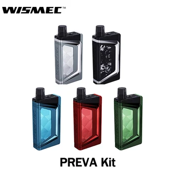 

Original Wismec PREVA Kit 3ml Box Mod 3ml SS316 Dual 0.25 Cartridge E Cigarette Vape with1050mAh Battery childproof PREVA Kit