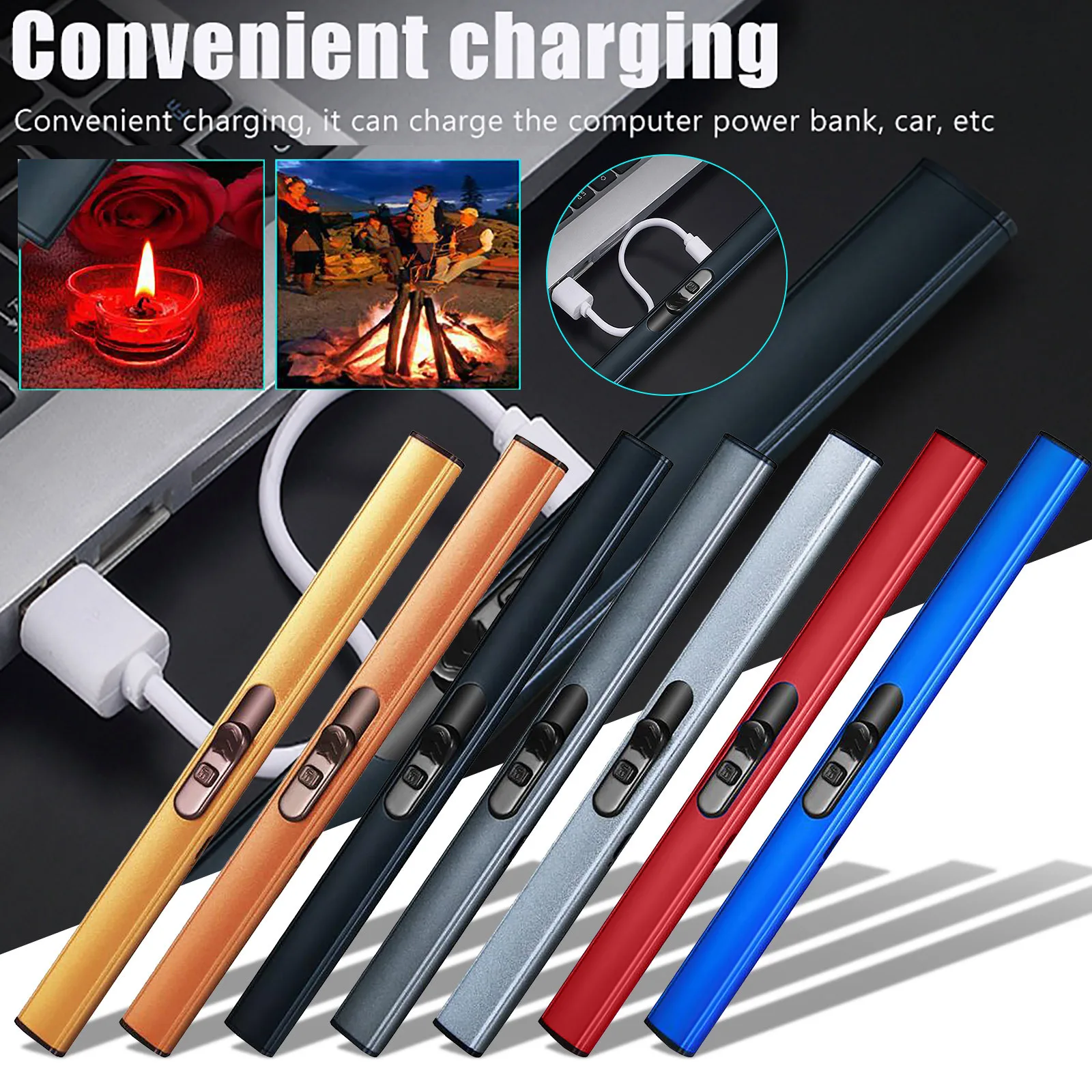 Practical USB Charging Igniter Kitchen Igniter Outdoor Barbecue Camping Lighter 