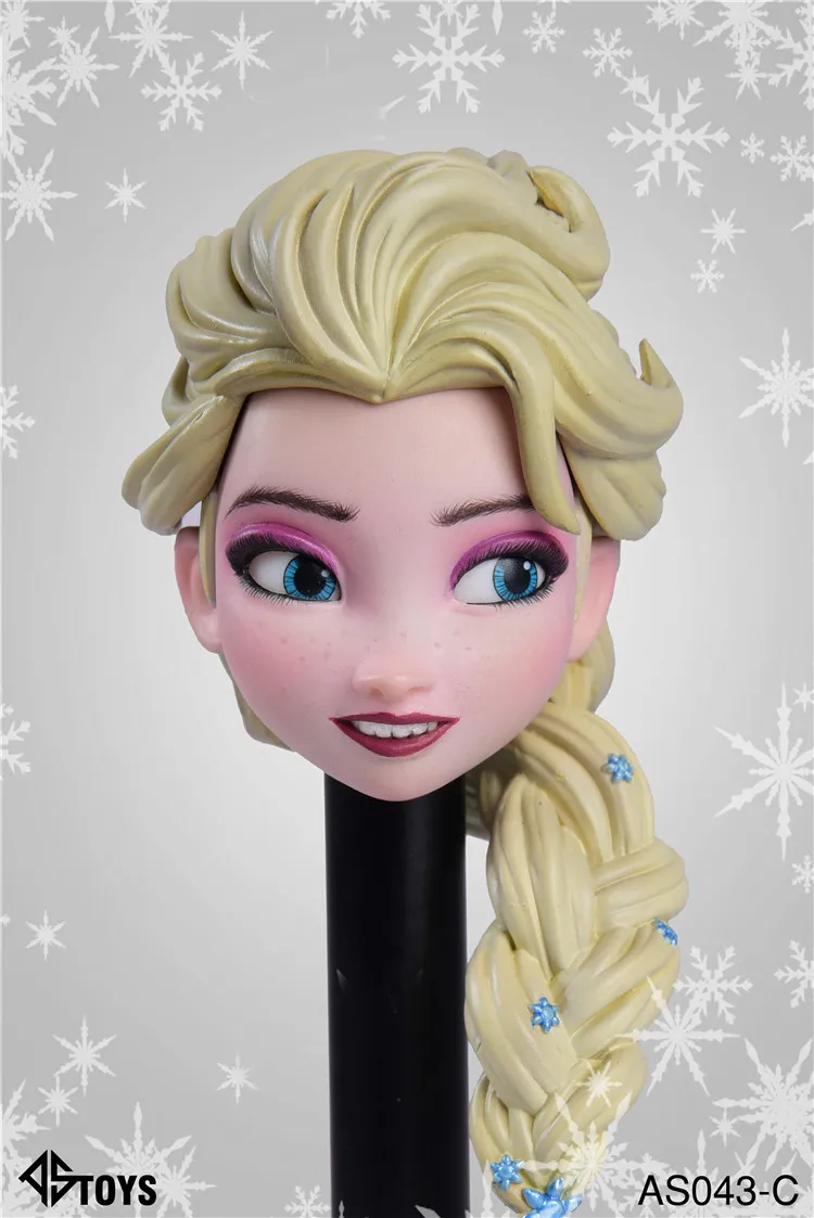 Dropshipping ASTOYS AS043 1/6 1/6 Scale Female Woman Girl Elsa Head Sculpt with Movable Eyes for 12" TBLeague Figures