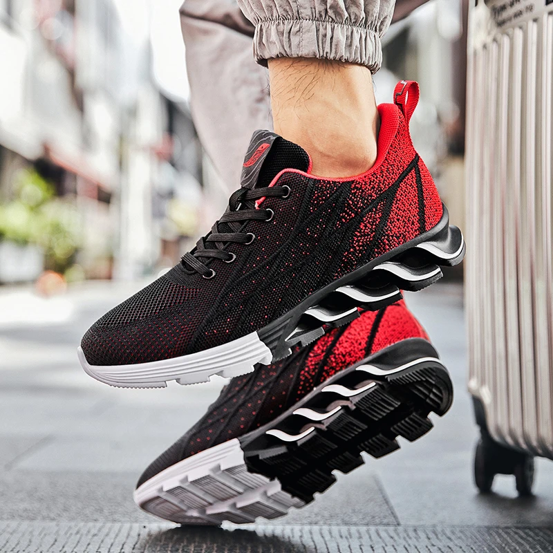 

New Light Running Shoes Men Breathable Anti Slip Athletic Shoes Comfortable Size 39-45 Breathable Mesh Sport Men Sneakers