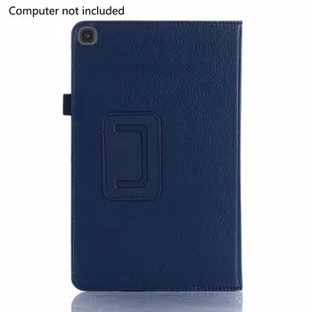

Suitable For Samsung Tab A 10.1 T510 Tablet Protective Case T515 Litchi Pattern Leather Case Two-Fold Protective Case